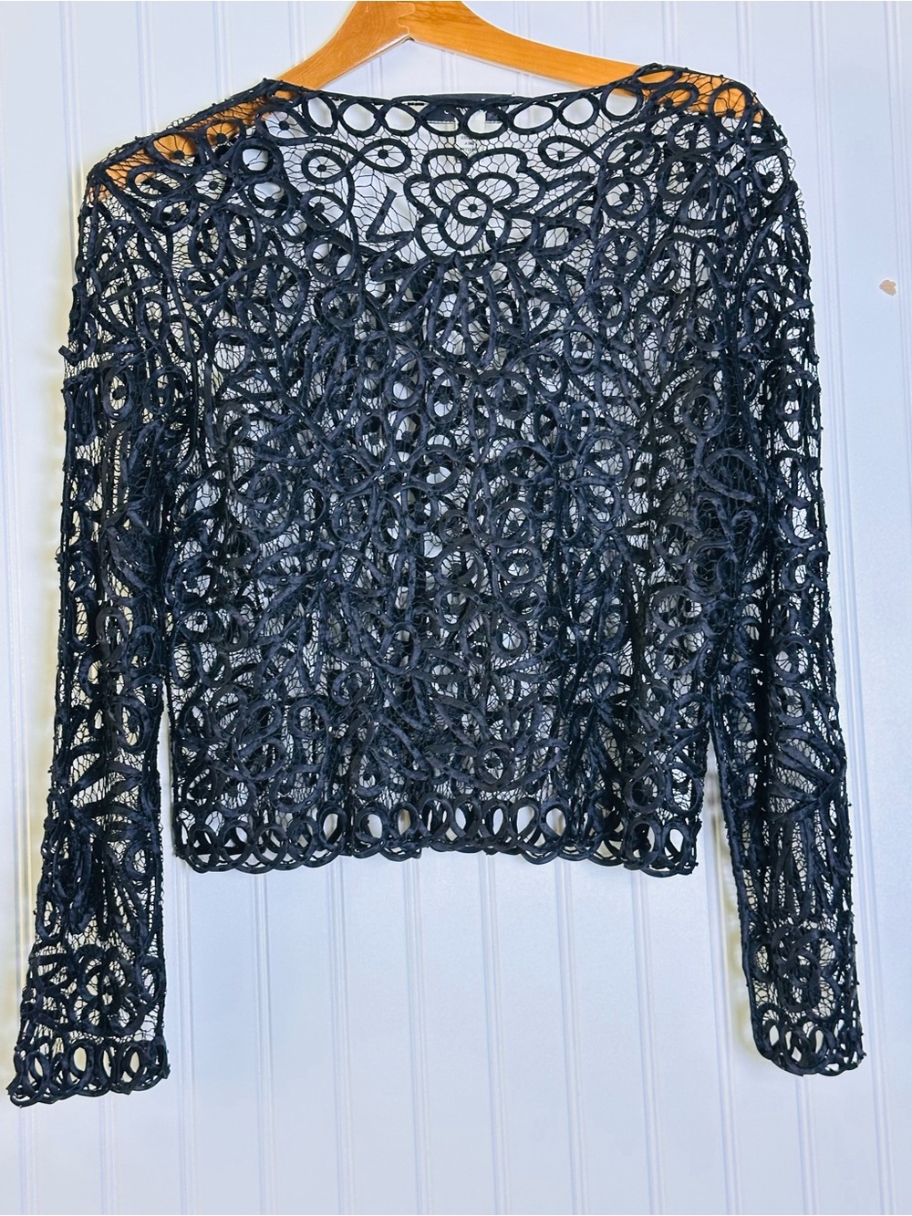 Soulmates Handcrafted Embroidered Beaded Silk Lace Evening Dress Jacket Set Sz L - Picture 14 of 16